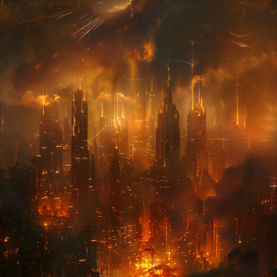 Blazing Cityscape