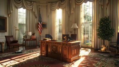 Elegant Oval Office Interior