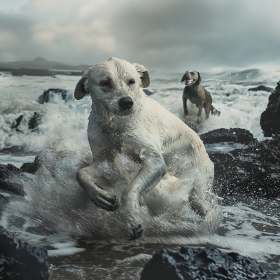 Savage Dogs Hunting at Galapagos Islands