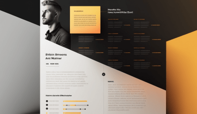 Minimalist Resume Web Design Agency Background