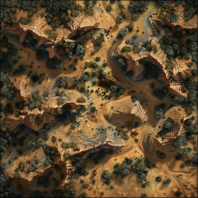 Fantasy Terrain Map