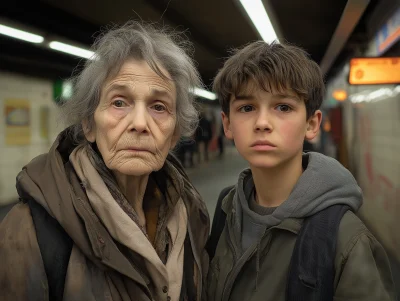 Cinematic Portrait of an Elderly Woman