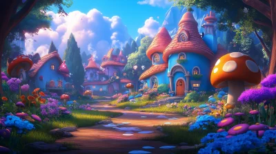 Alice in Wonderland Fairy Tale Background