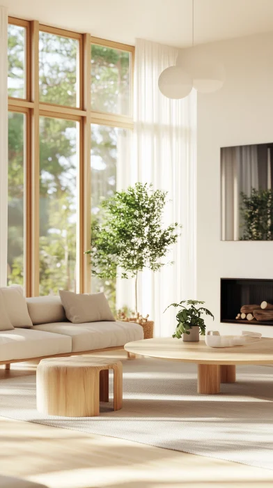 Scandinavian Minimalist Living Room