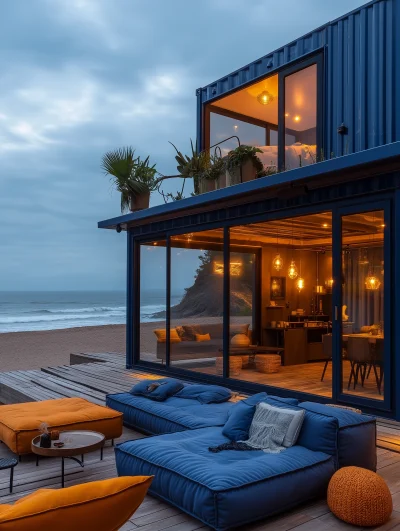 Scenic Container Guesthouse on Coastline