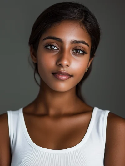 Young Woman Studio Portrait