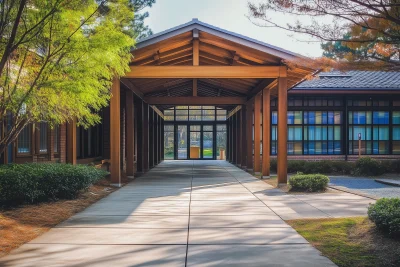 Modernized Wooden Facade