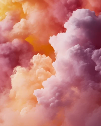 Monochromatic Cloud Wallpaper