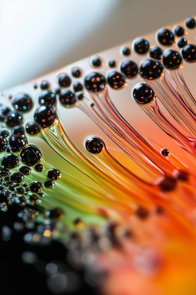 Ferrofluid on a Microscope Slide