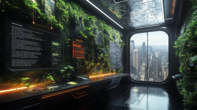 Futuristic Office Space in a Startup