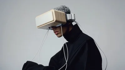 Bulky 90s Apple Style VR Set