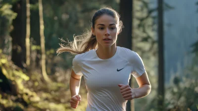 Female Runner in Natural Setting