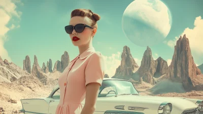 Retrofuturism Fashion Photo