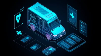 Isometric Ambulance Illustration