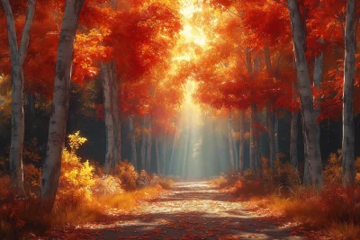 Autumn Forest Path