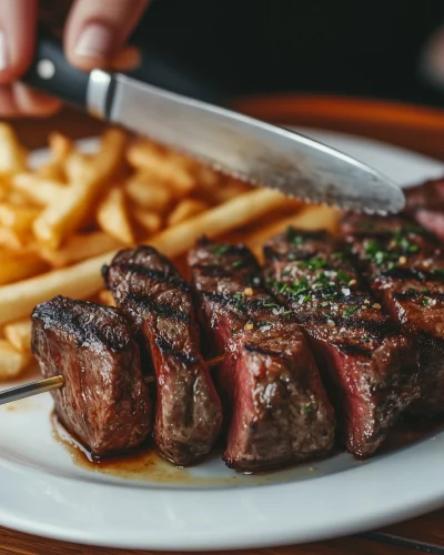 Picanha Steak and French Fries