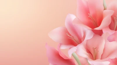 Modern Abstract Gladiolus Flower Background