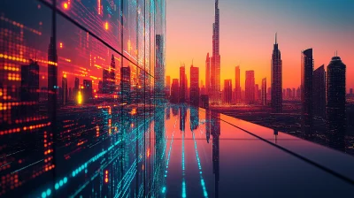 Daytime Cybersecurity Grids in Dubai Commerce