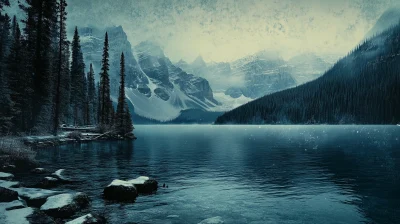 Old Photograph of Lake Louise