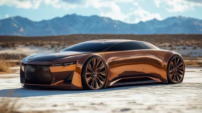 Futuristic Luxury Sedan Design