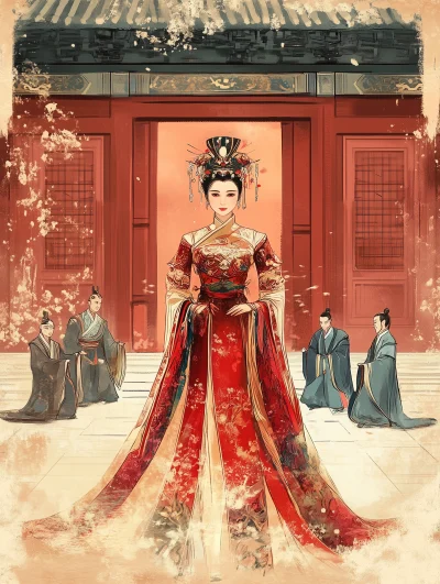 Ancient Chinese Queen in Palace