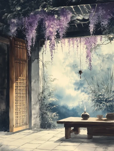 Wisteria Courtyard