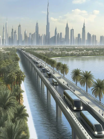 Future Dubai Cityscape