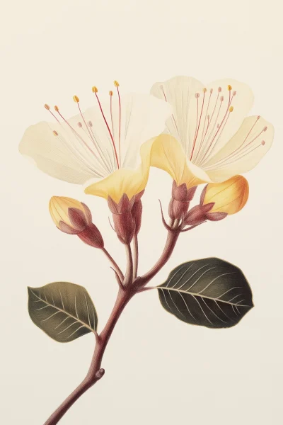 Hesperomannia arbuscula Flower Painting