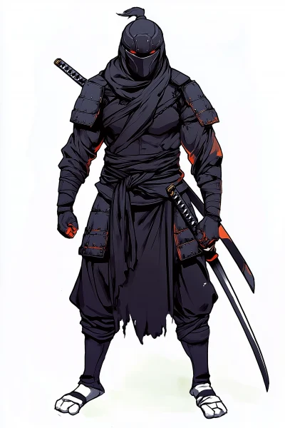 Armored Samurai with Katana