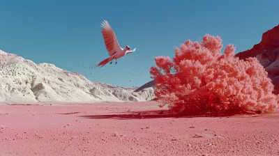 Cinematic Desert Bird