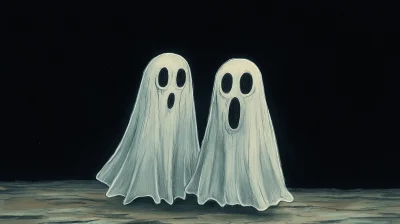 Spooky Ghost Illustration