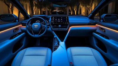 Luxurious Hybrid Car Interior