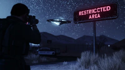 Nighttime Scene at Area 51