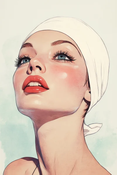 Vintage Swimmer Illustration