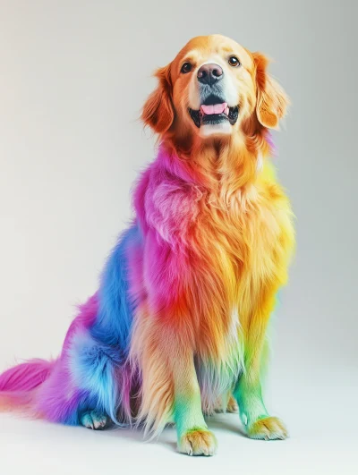 Vibrant Golden Retriever Professional Photographer