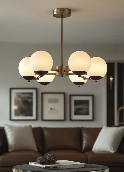 Elegant Brass Chandelier