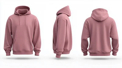 Pink Hoodie Mockup