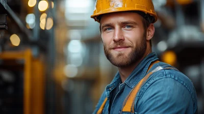 Male Construction Worker Portrait