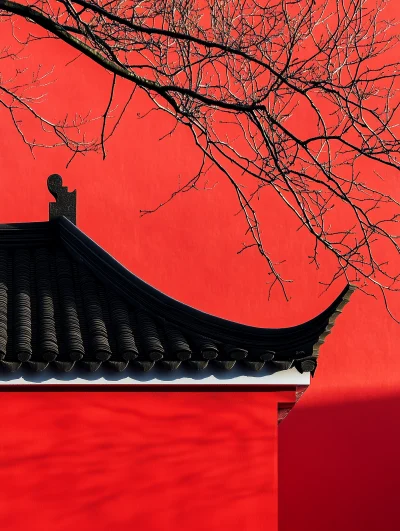 Chinese Classical Architecture at Dusk