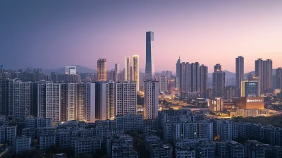 City Skyline at Dusk