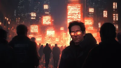 Chase in Cyberpunk World