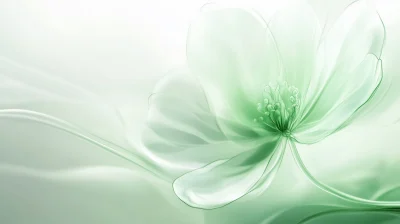 Glass Flower Abstract Background