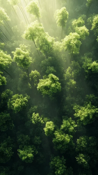 Bamboo Forest Aerial View