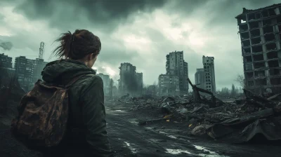 Devastated City Landscape