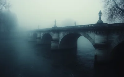 Foggy Morning at Stone Bridge