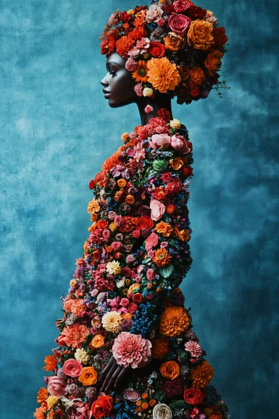 Floral Woman Profile