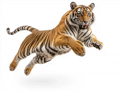 Tiger in Mid-Air