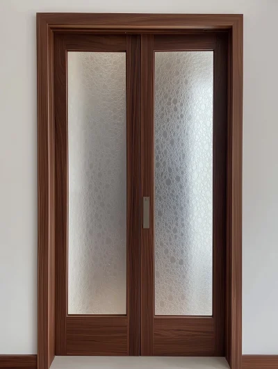 Walnut Double Door with Glass