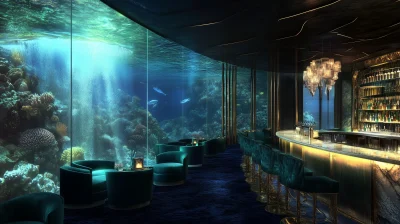 Luxurious Underwater Bar Space