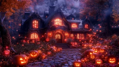 Halloween Trick or Treat House